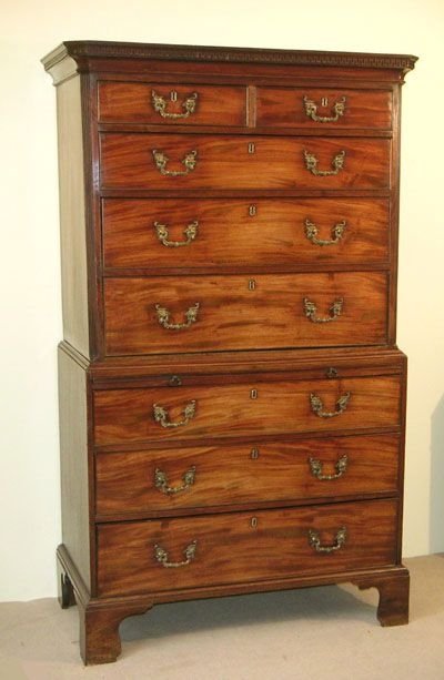 Chippendale Period Mahogany Tallboy